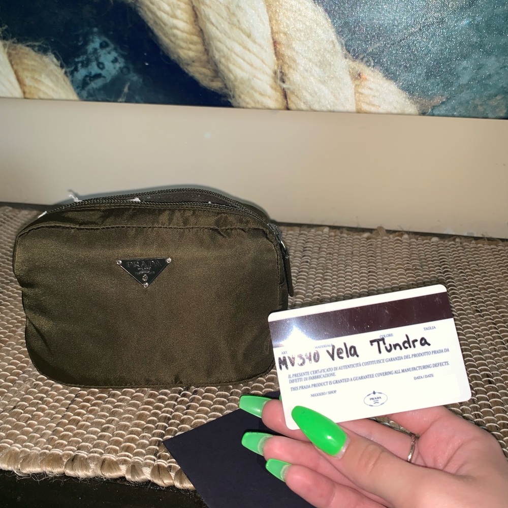 Prada makeup bag